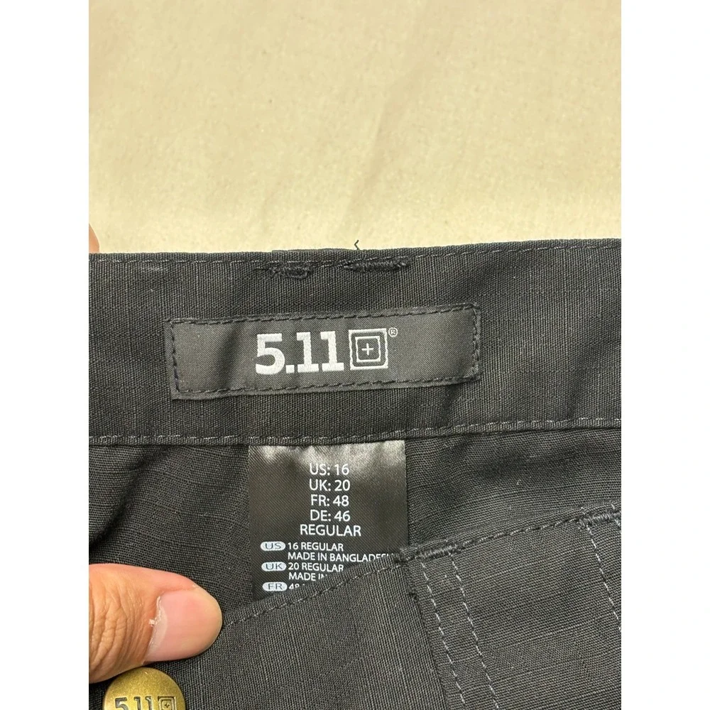 5.11 Tactical Series Black Ripstop Cargo Pants Womens 16 W34 L32 Regular